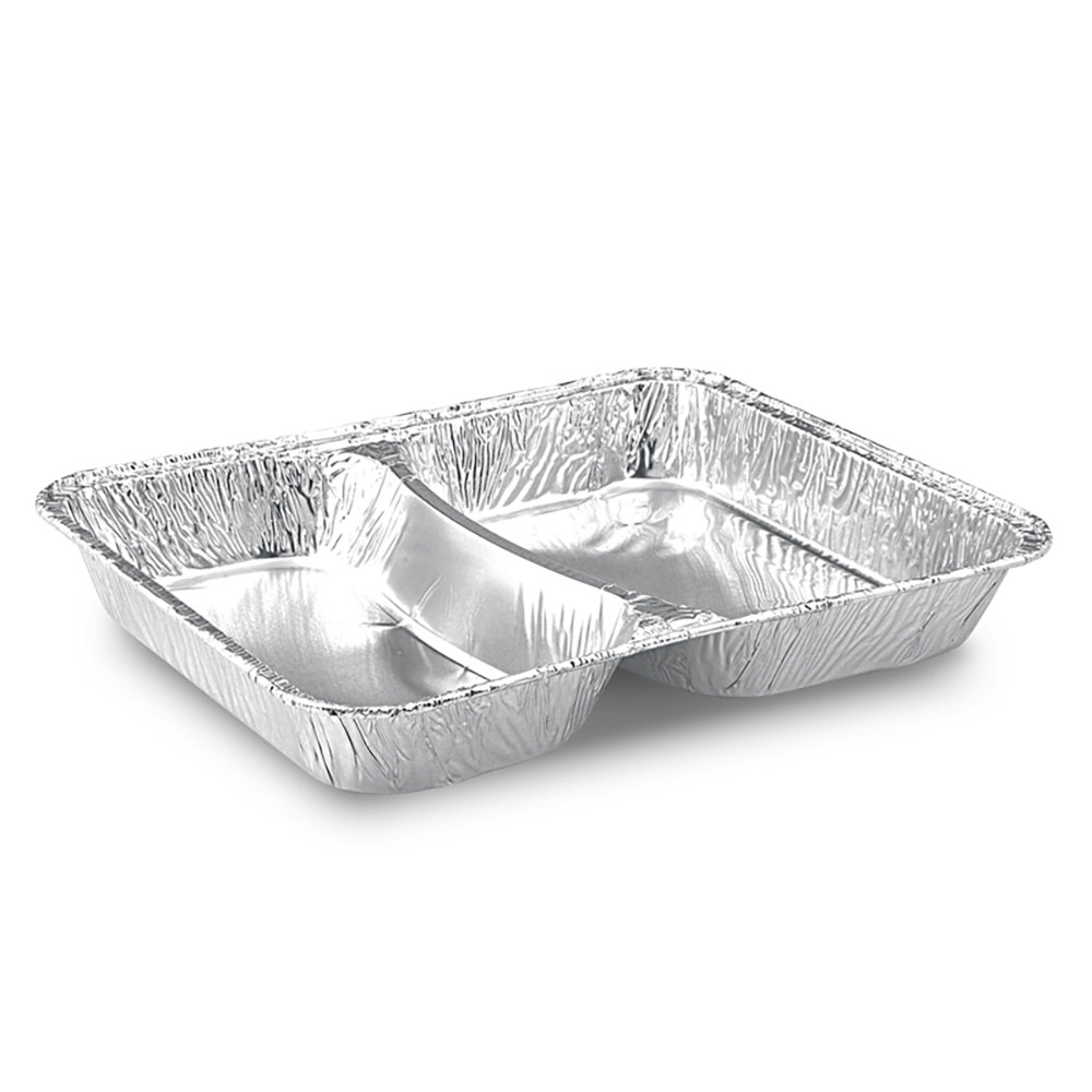 100 Aluschalen | Aluminium Assiette | Alumenüschale | ungeteilt | flach