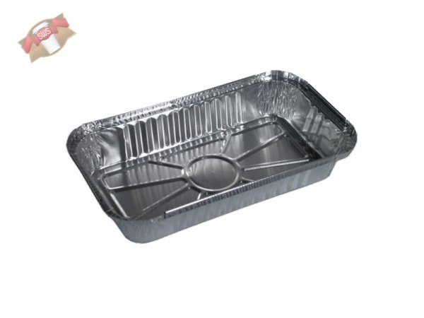 100 Stk. Aluschale Reisschale Nudelschale 214x149x40 mm R1 L