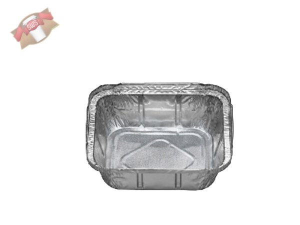 100 Stk. Aluschalen Leberkäs Hackbraten Braten Schale 560 ml 158x158x34 mm