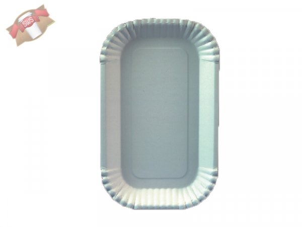 100 Stk. Pappschalen Pommesschalen beschichtet weiß 15x23x2 cm KU 60