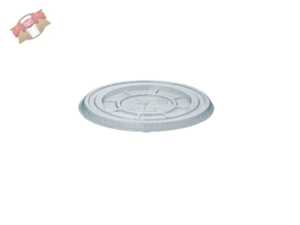 50 Stk. PET Flachdeckel mit Kreuzschlitz Ø 95 mm