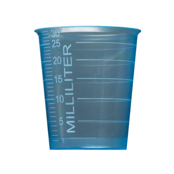 4800 Stk. Medizinbecher PP 30 ml Ø 35 x 41 mm blau mit Graduierung