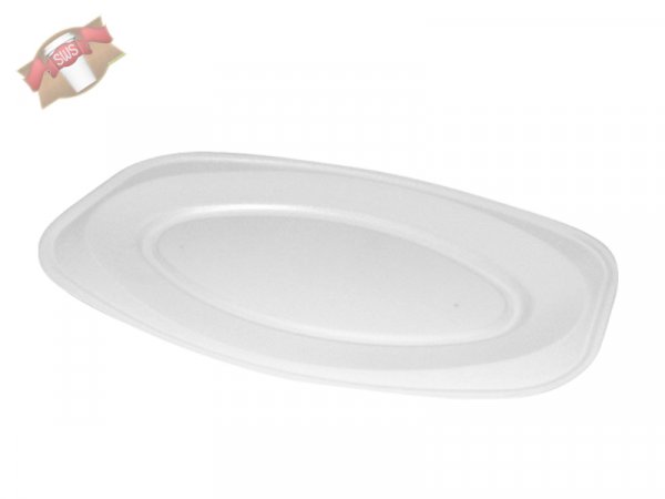 90 Stk. Servierplatte Partyplatte klein 35 x 24,7 cm XPS weiß