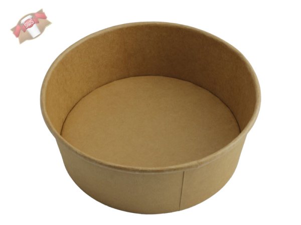 50 Stk. Salatschalen 1300 ml Kraftpapier, braun, natur