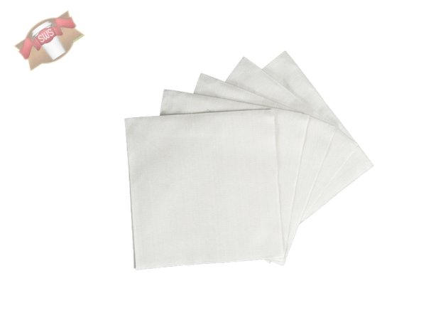 500 Stk. Servietten 1-lagig 24 x 24 cm 1/4 Falz weiß