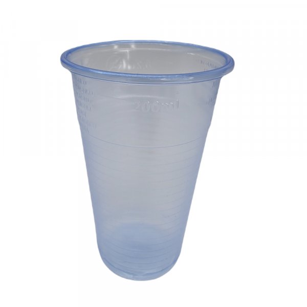 100 Stk. Becher 230 blau transparent