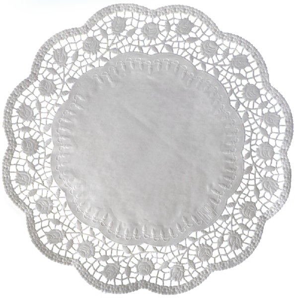100 Stk. Tortenspitzen Tortenunterlagen weiß Ø 36 cm