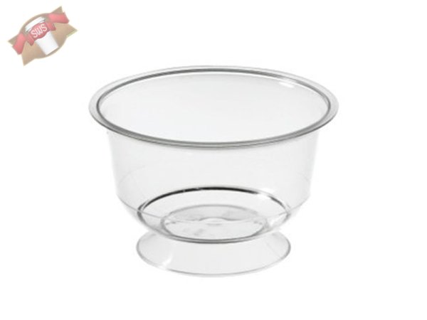 100 Stk. Eisbecher Dessertschalen mit Fuß Cupschale 150 ml
