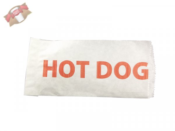1000 Stk. Hot Dog Beutel Tüten Pergamentersatz 8x21 cm
