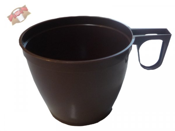 50 Stk. Kaffeetasse Einwegtasse Tasse braun 180 ml