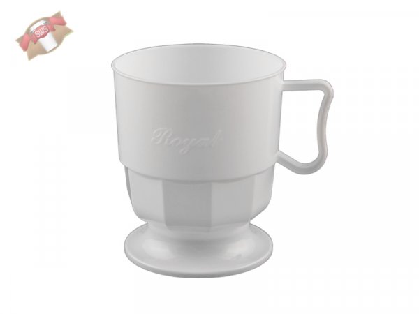 300 Stk. Royal Cup Tasse Kaffeetasse Becher weiß 200 ml