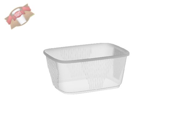 100 Stk. Rechteckbecher Verpackungsbecher 250 ml klar PP