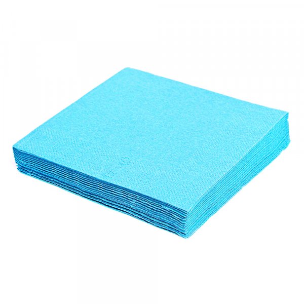 250 Stk. Servietten 33x33 cm 1/4 Falz 2-lagig hellblau blau