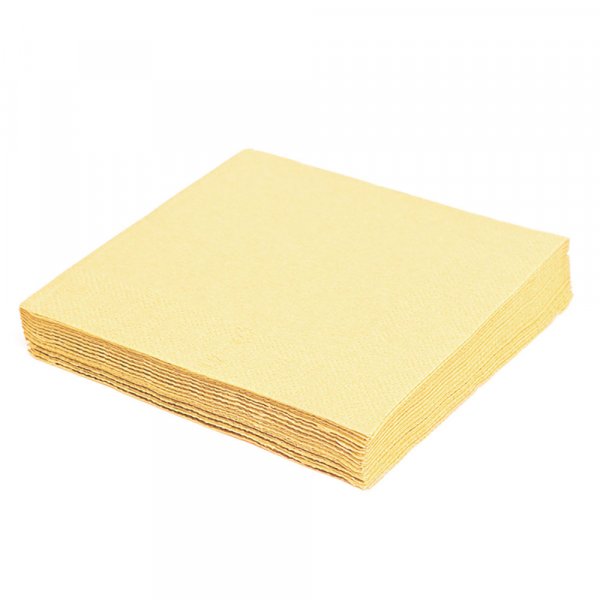250 Stk. Servietten 33x33 cm 1/4 Falz 2-lagig champagner