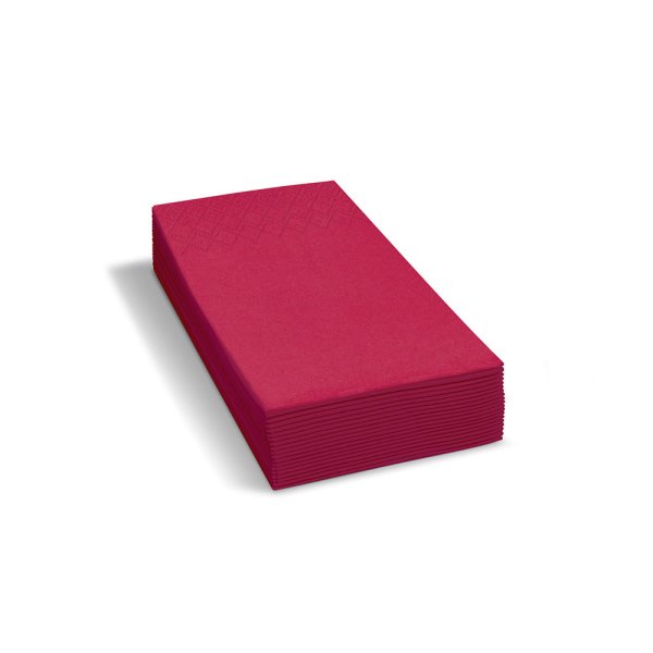 250 Stk. Papierservietten Tafelservietten 33x33cm 1/8 Kopffalz 2-lagig Weinrot