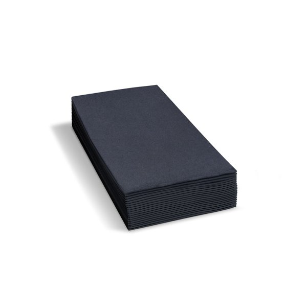 250 Stk. Papierservietten Tafelservietten 33x33cm 1/8 Kopffalz 3-lagig schwarz