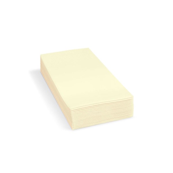 250 Stk. Papier-Tafelservietten 33 x 33 cm 1/8 Kopffalz 3-lagig champagner