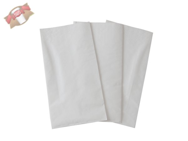 70 Stk. Servietten 2-lagig 1/8 Falz 38 x 38 cm weiß