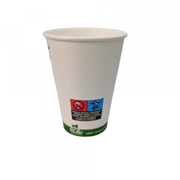 50 Stk. Eco-Becher Automatenbecher Kaffeebecher ø 69 x 92 mm 180 ml