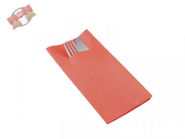100 Stk. Airlaid Bestecktasche terrakotta 60g 1/8 Falz