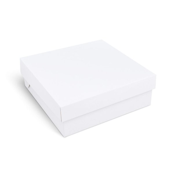 100 Stk. Tortenkarton Kuchenkarton Pappkarton (PAP) 28 x 28 x 10 cm weiß