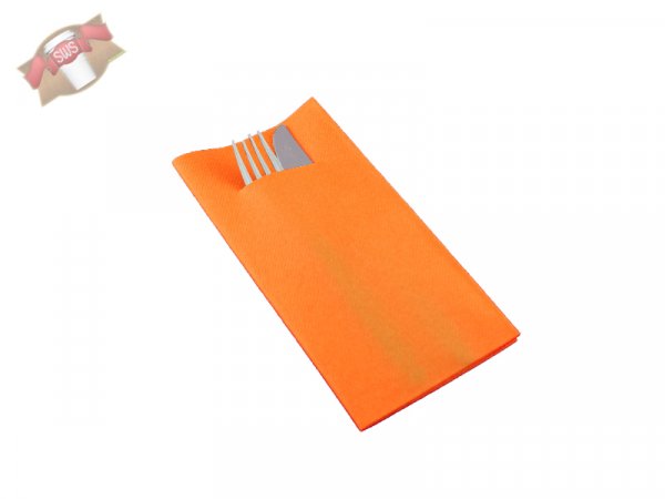 100 Stk. Airlaid Bestecktasche curry  60g 1/8 Falz