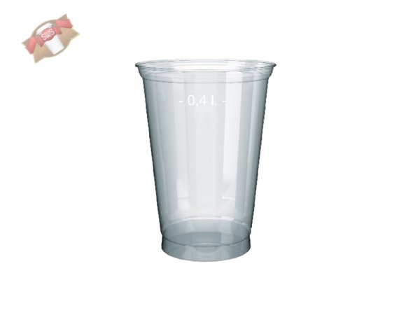 50 Stk. PET Becher Trinkbecher Smoothiebecher Ø 95 mm 400ml