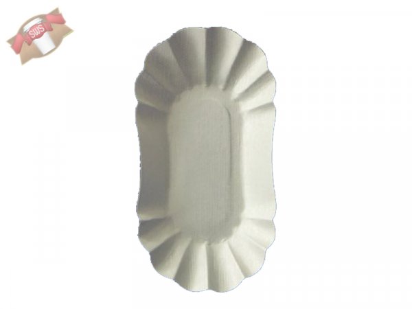 250 Stk. Pappschalen Pommesschalen 12x21 x 3 cm KU 2