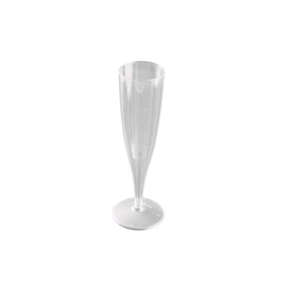 10 Stk. Einweg Sektglas einteilig 135/100 ml