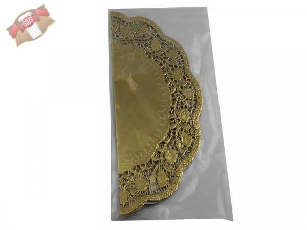 4 Stk. Tortenspitzen Tortenunterlagen gold Ø 36 cm