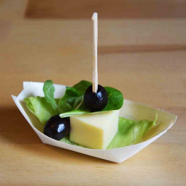 100 Stk. Bambus Fingerfood Spieße GABEL 9 cm