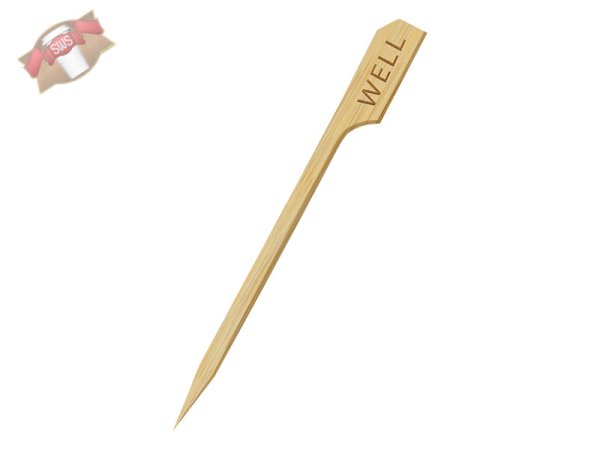 250 Stk. Bambus Steak Marker Steakmarker "WELL" 9 cm