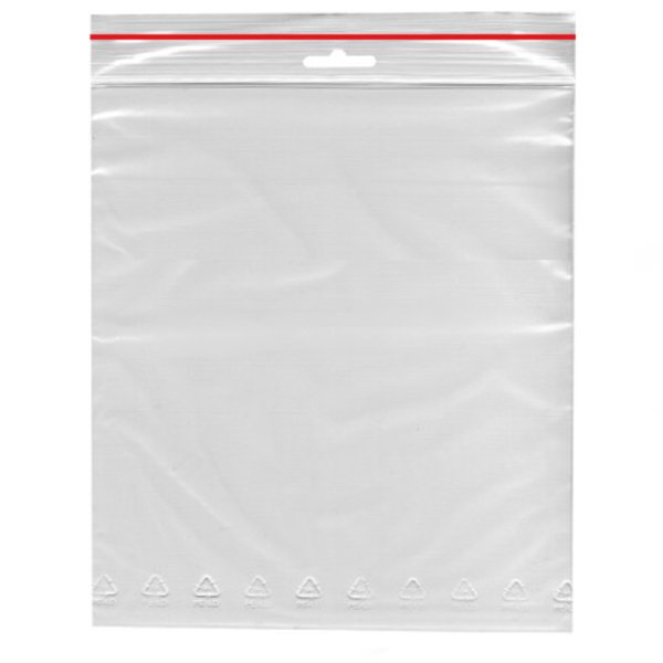 1000 Stk. Schnellverschlussbeutel Druckverschlussbeutel mit Euro-Lochung 20x25 cm