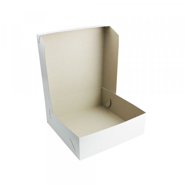 50 Stk. Tortenkarton Tortenkisten weiß 30x30x10 cm