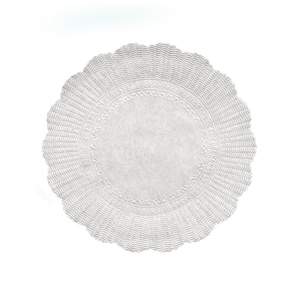500 Stk. Plattenpapier Tortenunterlage Ø 32 cm weiß