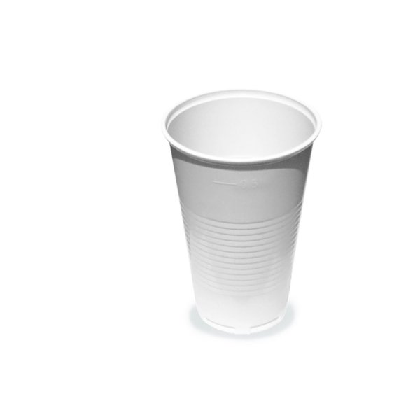 50 Stk. PP-Trinkbecher weiß 0,5 ltr. Ø 95 mm x H 137 mm