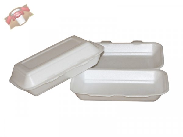 125 Stk. Menübox Hot Dog Box Lunchbox weiß