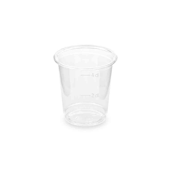40 Stk. Trinkgläser Plastikbecher 40 ml PET klar