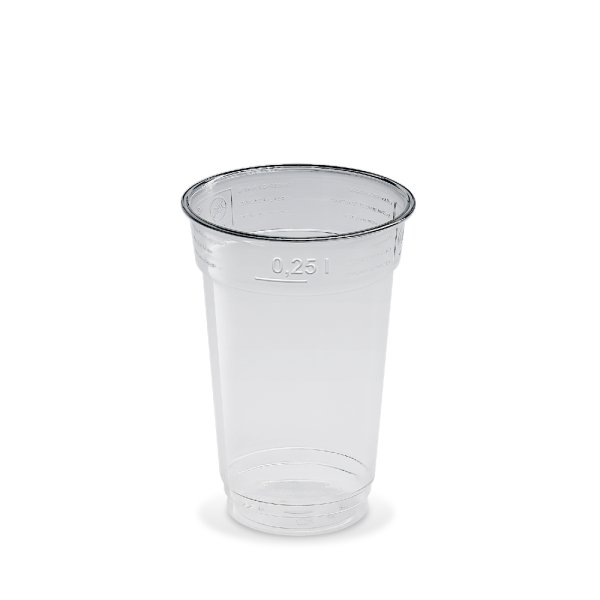 50 Stk PET Trinkbecher glaskar 250 ml Ø 78mm