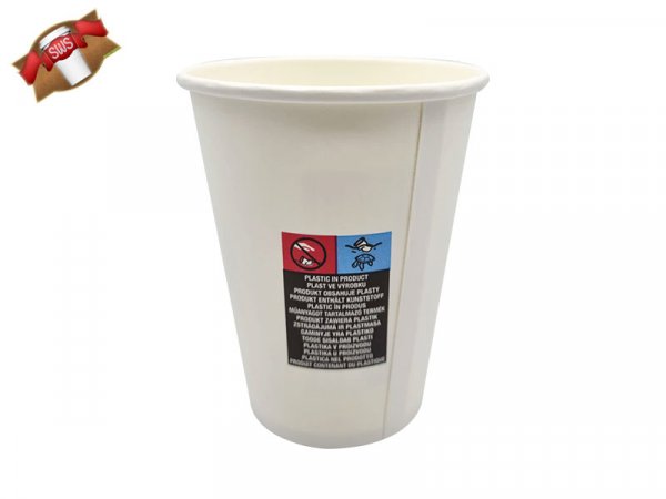 50 Stk. Coffee to go Kaffeebecher "L" weiß 420 ml Ø 90 mm