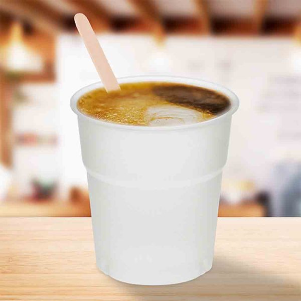 50 Stk. CPLA Ausschankbecher 100 ml klar Trinkbecher Plastikbecher