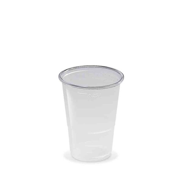 50 Stk. Trinkbecher 0,25 l 250 ml Ø 78 mm klar PP