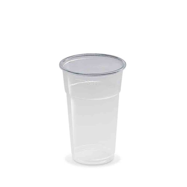 50 Stk. Trinkbecher 0,3 l 300 ml klar Ø 78 mm PP