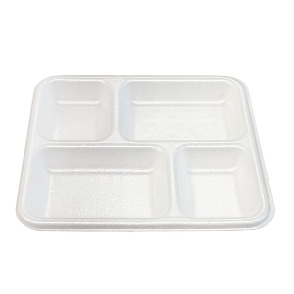 200 Stk. Menüteller XPS 4-geteilt 300 x 265 x 30 mm weiß