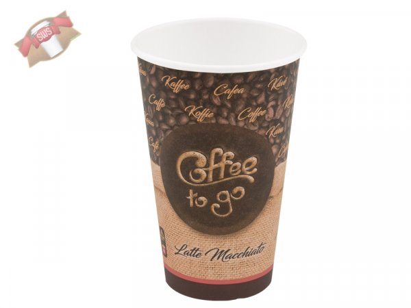 50 Stk. Kaffeebecher Coffee to go Becher XL 400 ml Ø 90 mm