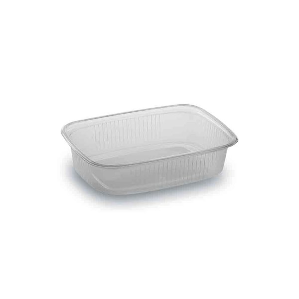 100 Stk. Rechteckbecher Verpackungsbecher 125 ml klar