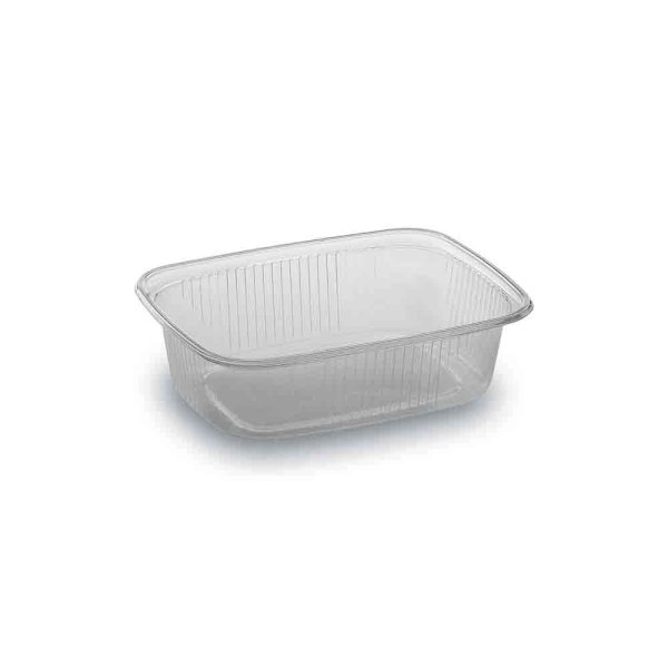 100 Stk. Rechteckbecher Verpackungsbecher 150 ml klar