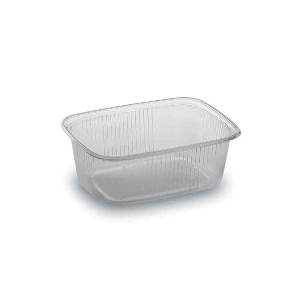 100 Stk. Rechteckbecher Verpackungsbecher 200 ml klar