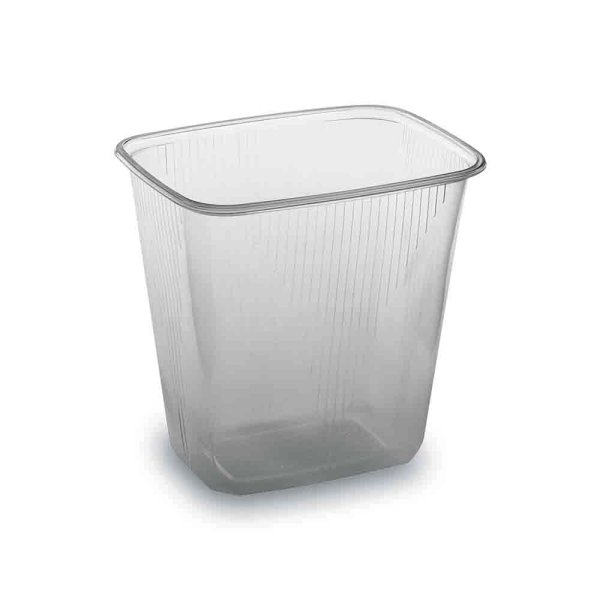 100 Stk. Rechteckbecher Verpackugnsbecher 500 ml klar