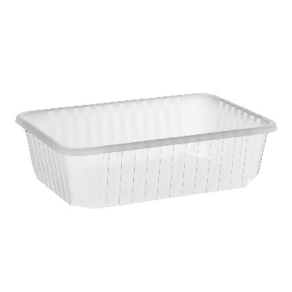50 Stk. Rechteckschalen Unibox 750 ml PP klar